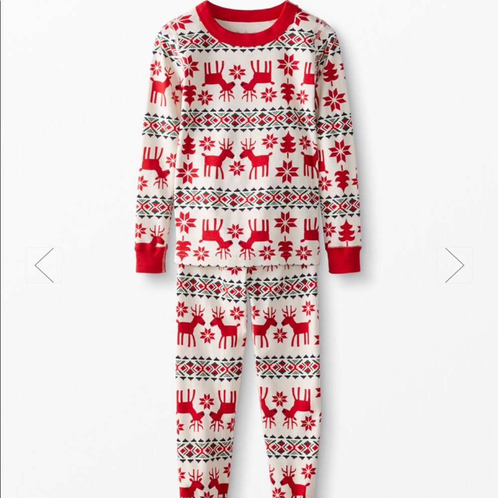 Hanna Andersson Dear Deer Holiday Pajamas. Great condition.